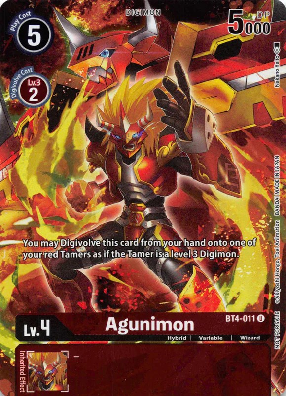 Agunimon [BT4-011] (Tamer's Evolution Box 2) [Great Legend Promos] 