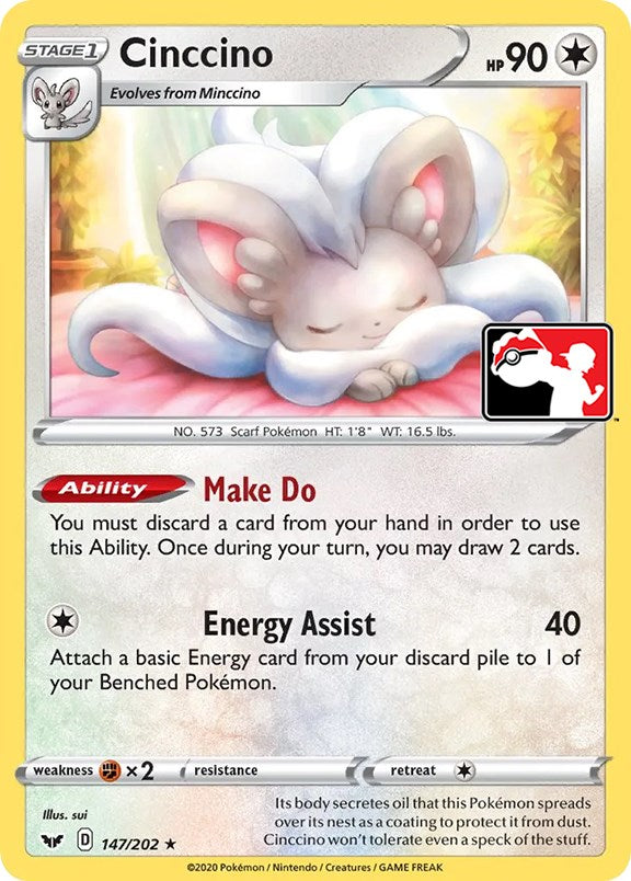 Cinccino (147/202) [Prize Pack Series One] 