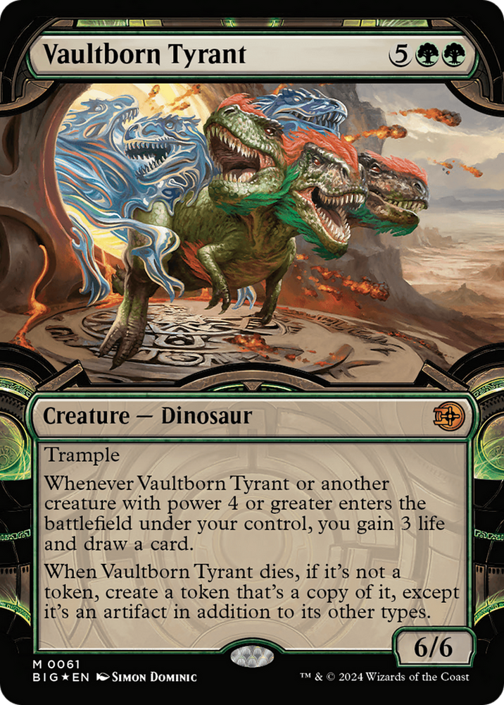 Vaultborn Tyrant (Showcase) (Raised Foil) [Outlaws of Thunder Junction: The Big Score] 