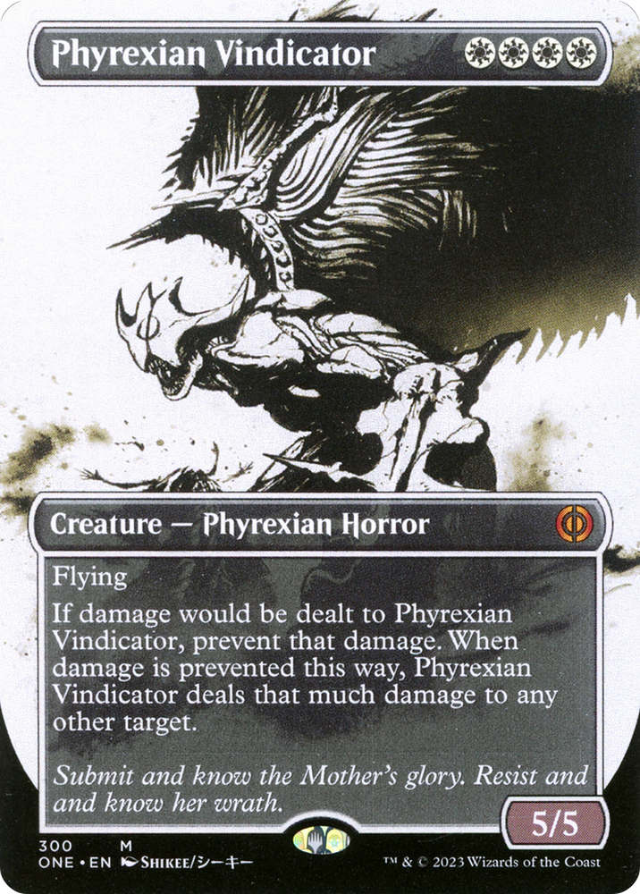 Phyrexian Vindicator (Borderless Ichor) [Phyrexia: All Will Be One] 