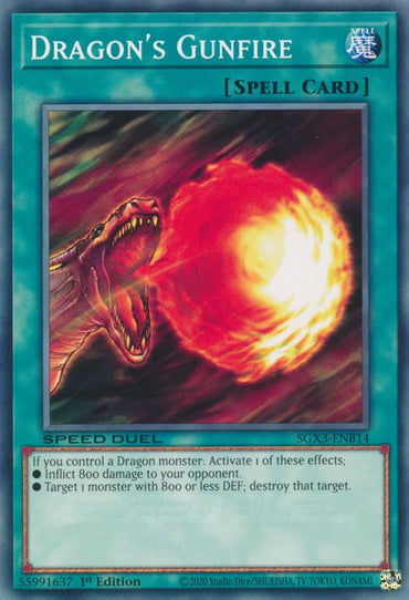 Dragon's Gunfire [SGX3-ENB14] Common 