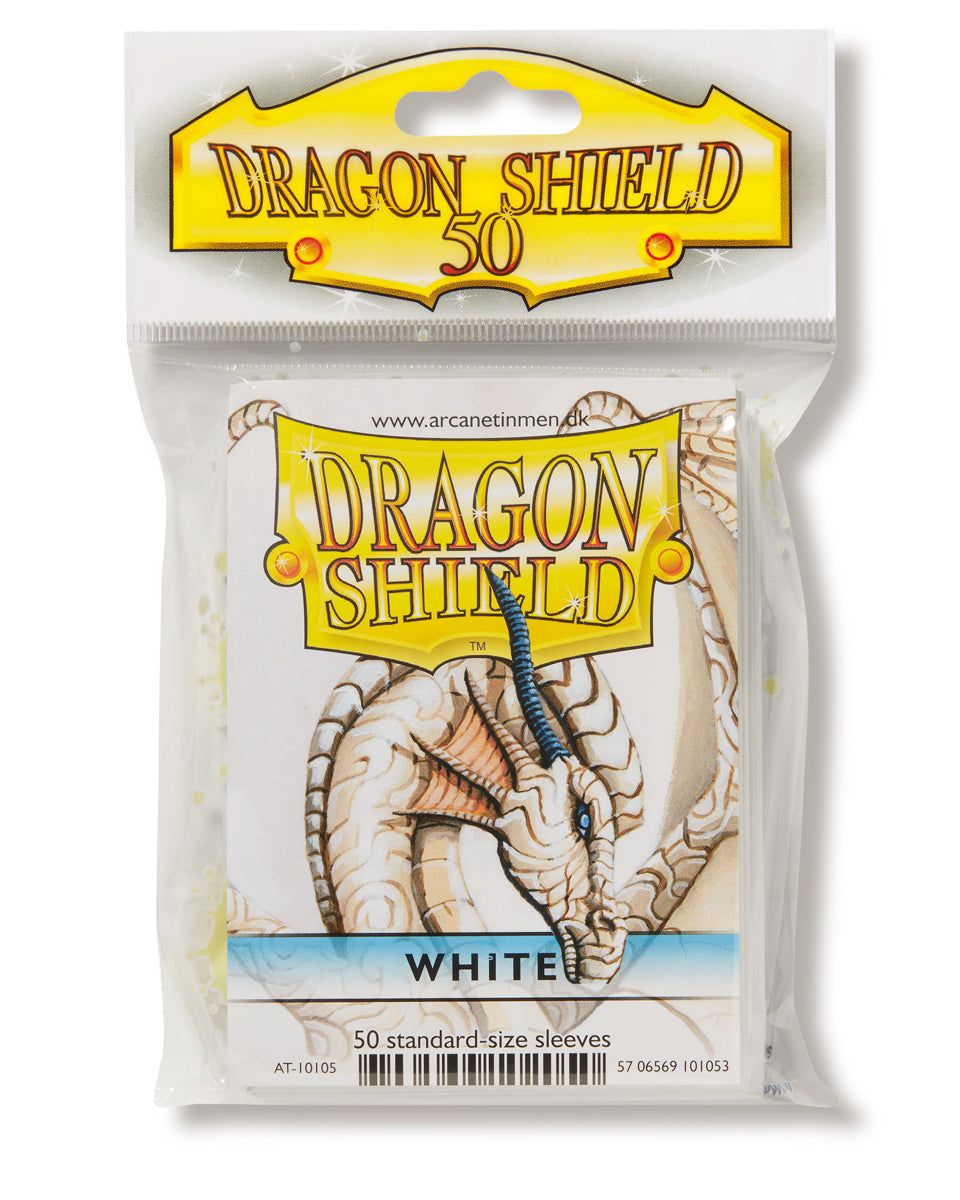 Dragon Shield: Standard 50ct Sleeves - White (Classic) 