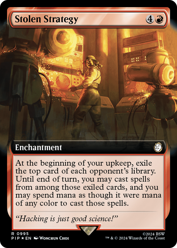 Stolen Strategy (Extended Art) (Surge Foil) [Fallout] 