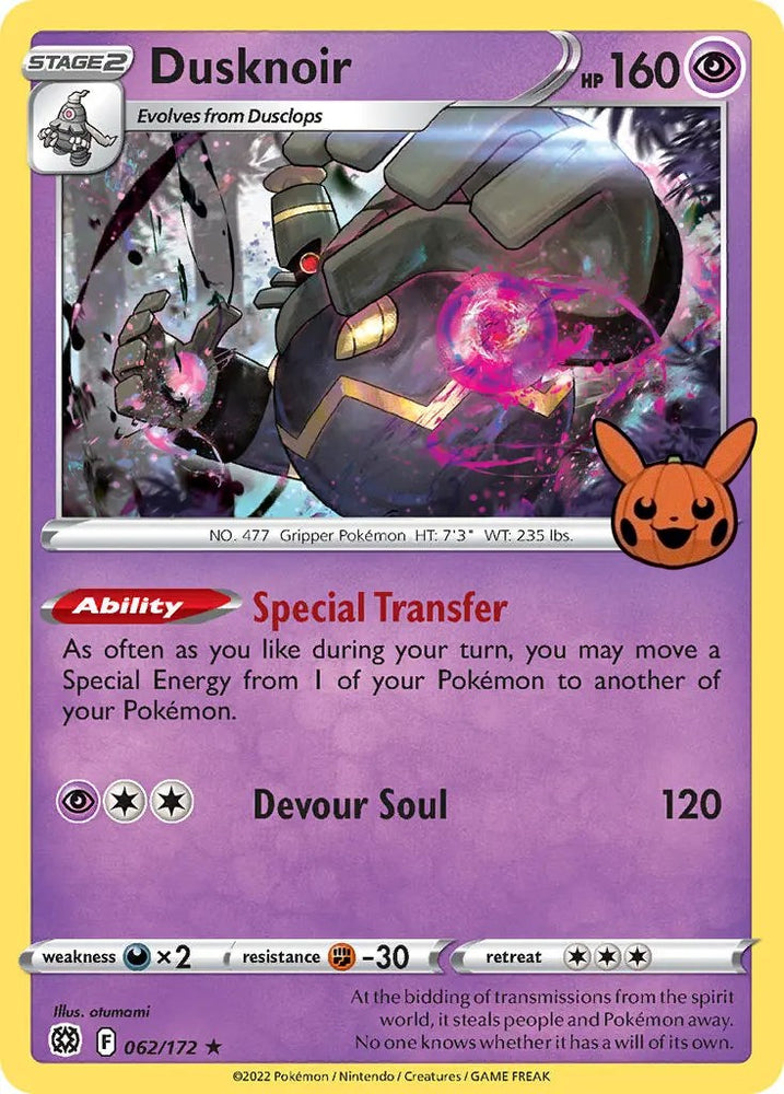 Dusknoir (062/172) [Trick or Trade] 