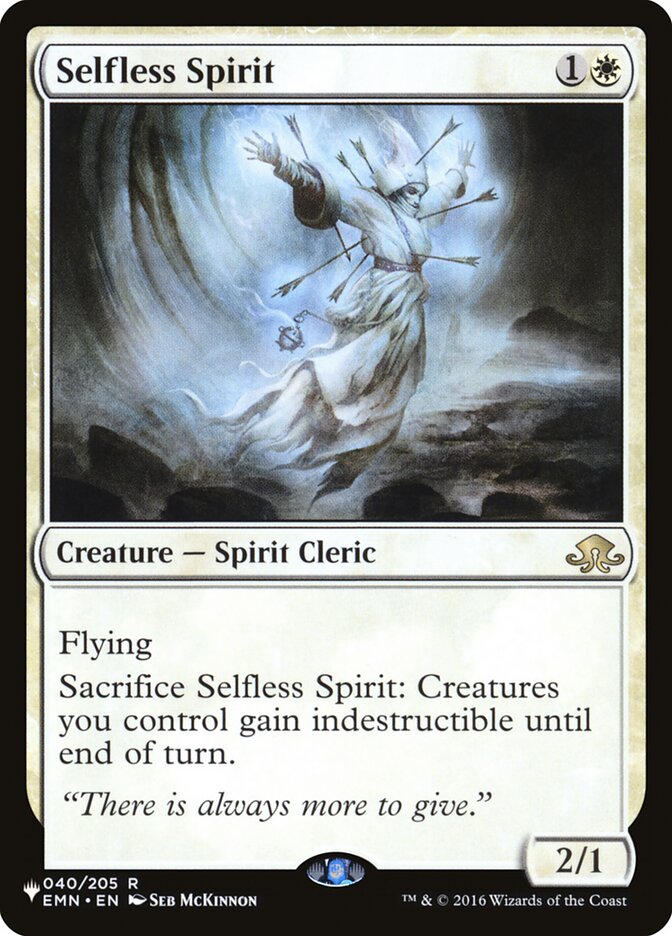 Selfless Spirit [The List] 