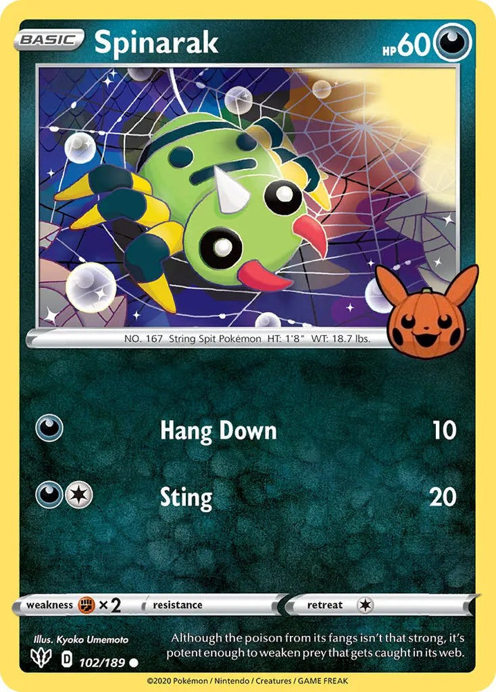 Spinarak (102/189) [Trick or Trade] 