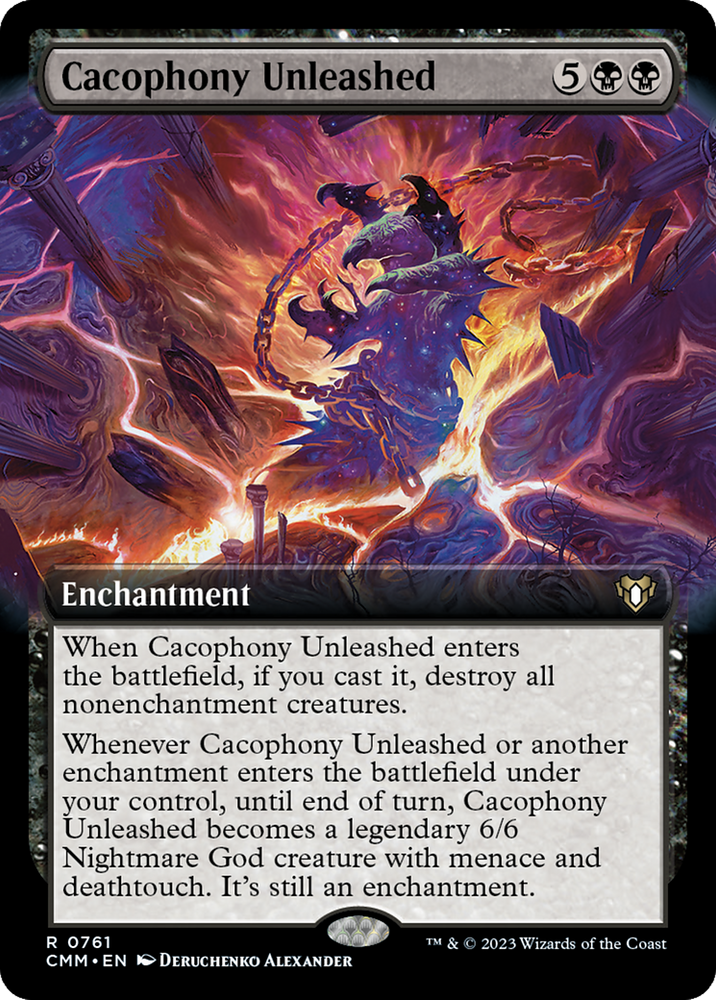 Cacophony Unleashed (Extended Art) [Commander Masters] 