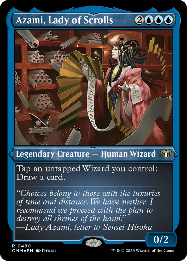 Azami, Lady of Scrolls (Foil Etched) [Commander Masters] 