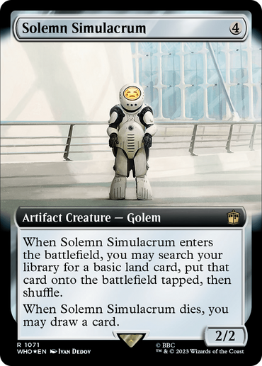 Solemn Simulacrum (Extended Art) (Surge Foil) [Doctor Who] 