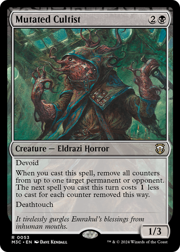 Mutated Cultist (Ripple Foil) [Modern Horizons 3 Commander] 