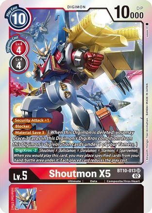 Shoutmon X5 [BT10-013] [Xros Encounter] 