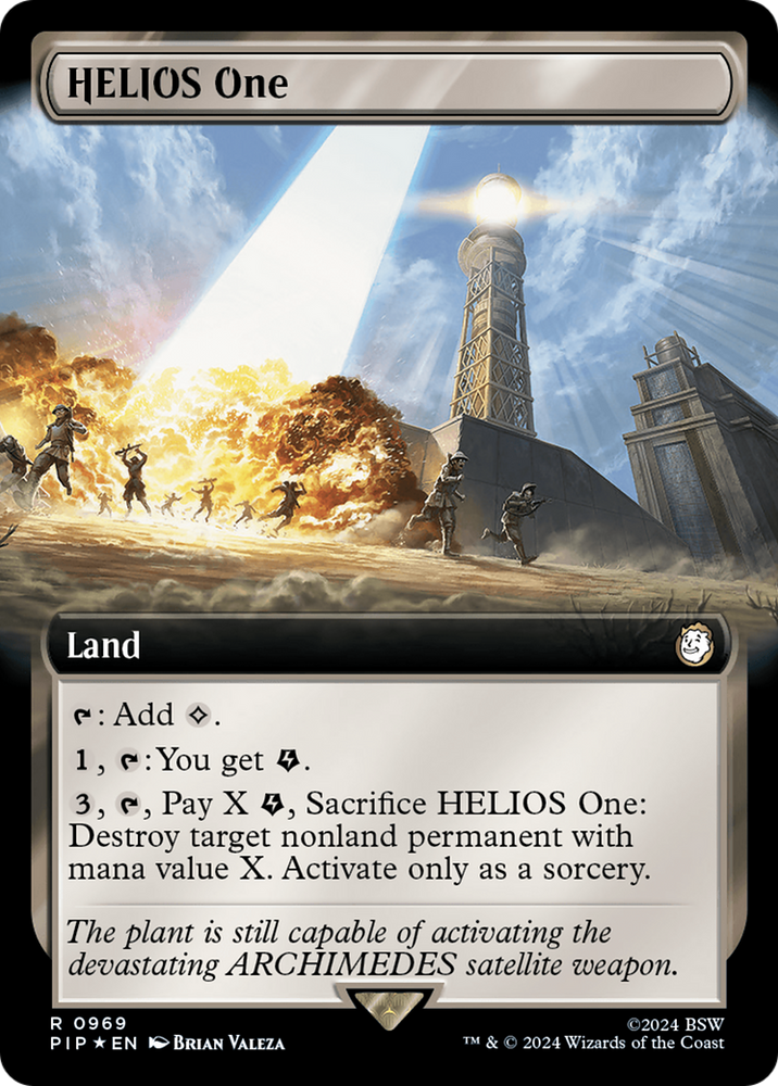 HELIOS One (Extended Art) (Surge Foil) [Fallout] 