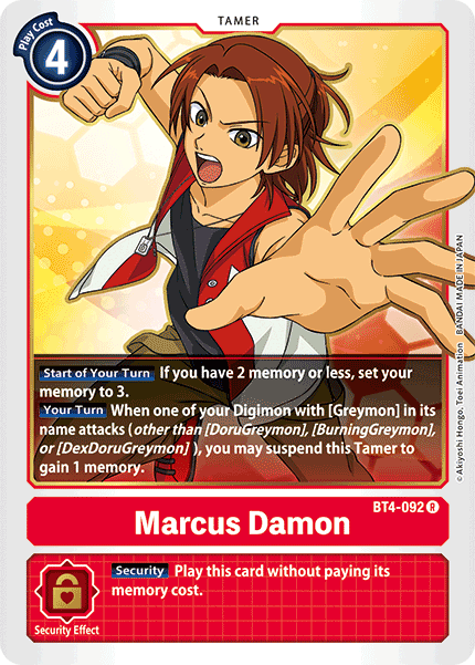 Marcus Damon [BT4-092] [Great Legend] 