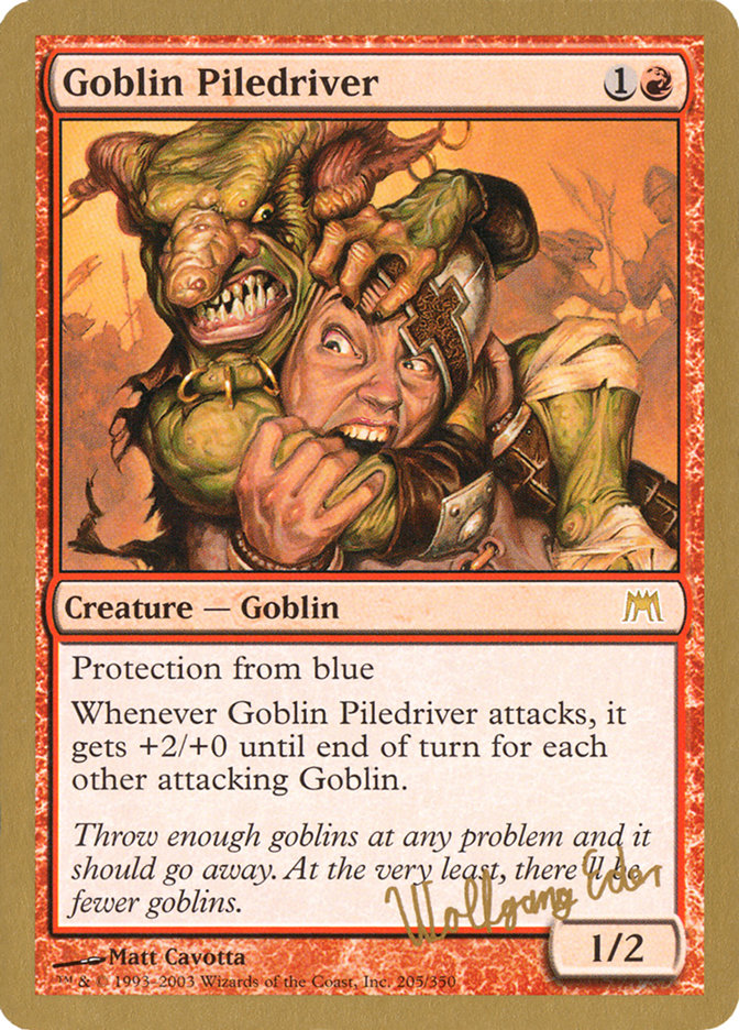 Goblin Piledriver (Wolfgang Eder) [World Championship Decks 2003] 