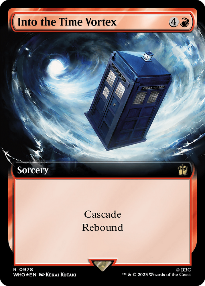 Into the Time Vortex (Extended Art) (Surge Foil) [Doctor Who] 