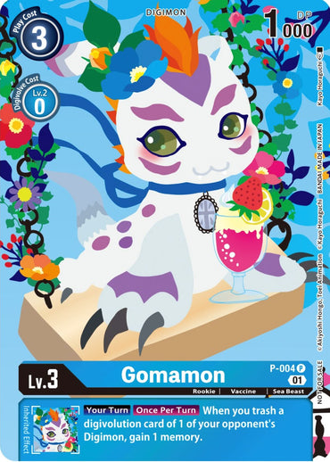 Gomamon [P-004] (Tamer's Card Set 2 Floral Fun) [Promotional Cards] 