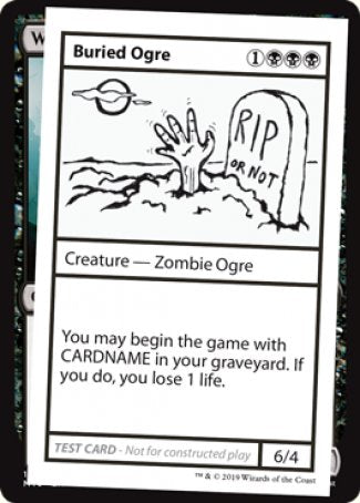 Buried Ogre (2021 Edition) [Mystery Booster Playtest Cards] 
