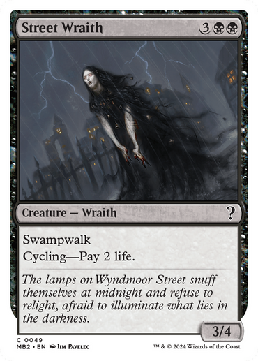 Street Wraith (White Border) [Mystery Booster 2] 