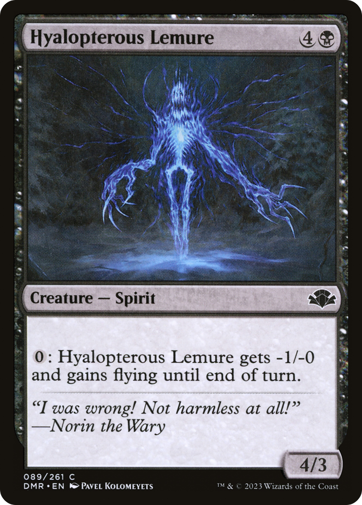 Hyalopterous Lemure [Dominaria Remastered] 