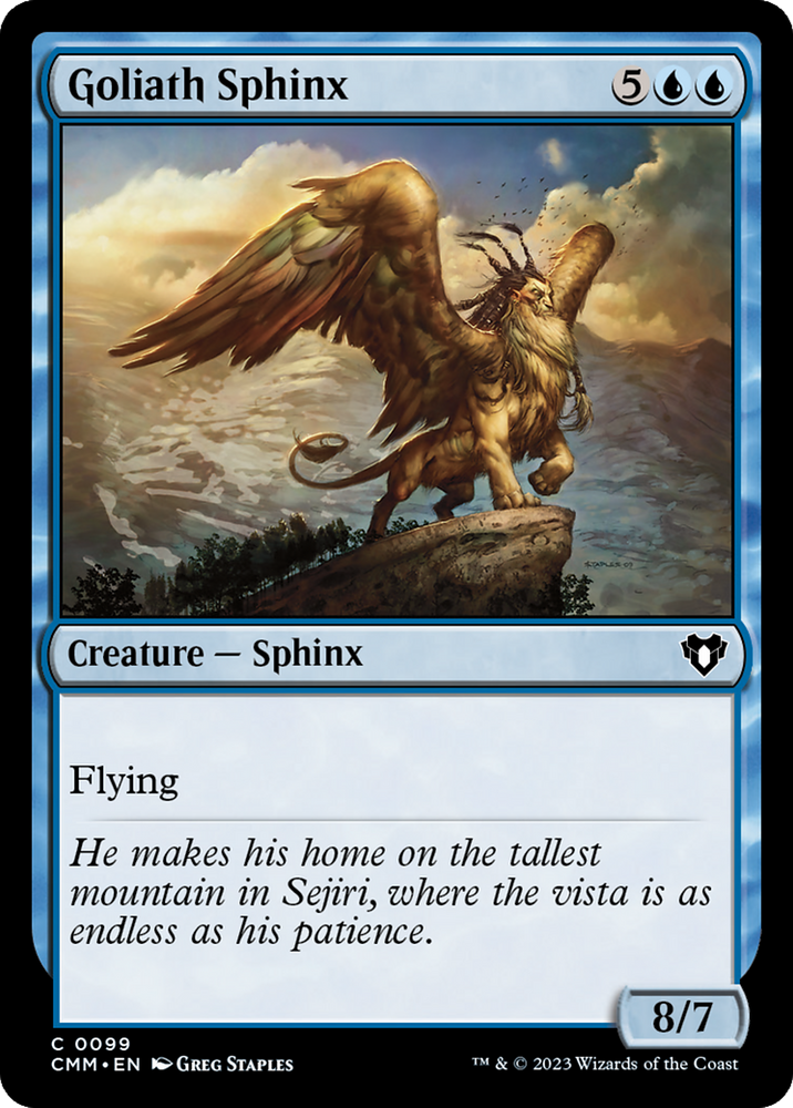 Goliath Sphinx [Commander Masters] 