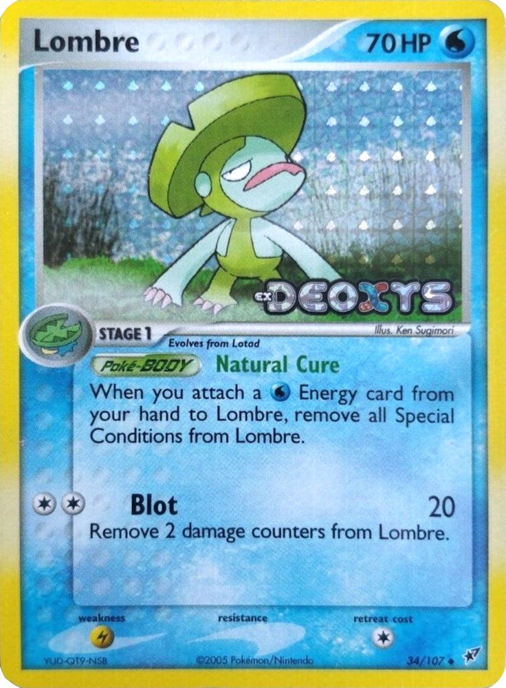 Lombre (34/107) (Stamped) [EX: Deoxys] 