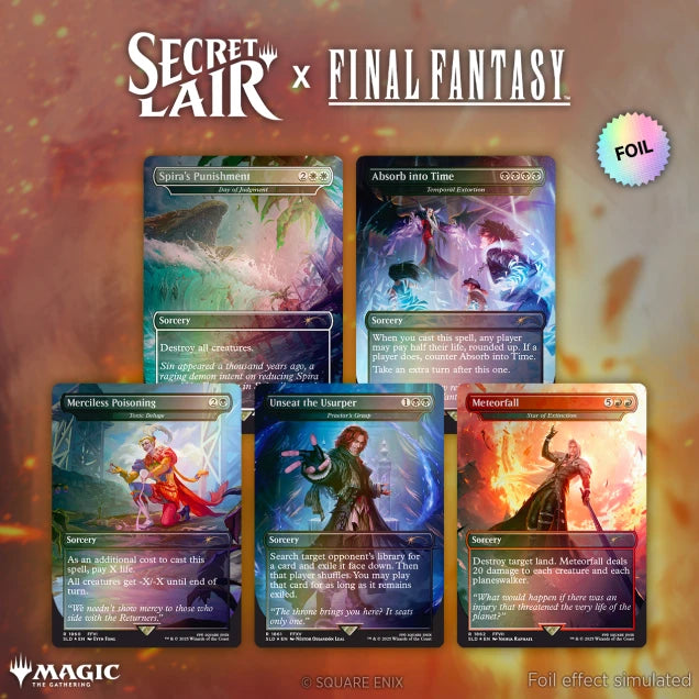 Secret Lair x FINAL FANTASY: Game Over Rainbow Foil Edition INGLES