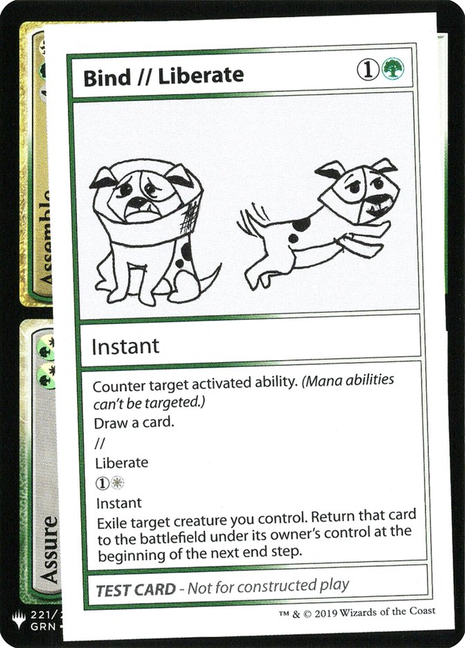 Bind // Liberate [Mystery Booster Playtest Cards] 