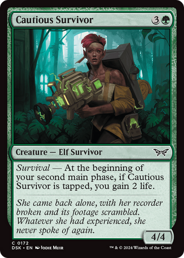 Cautious Survivor [Duskmourn: House of Horror] 