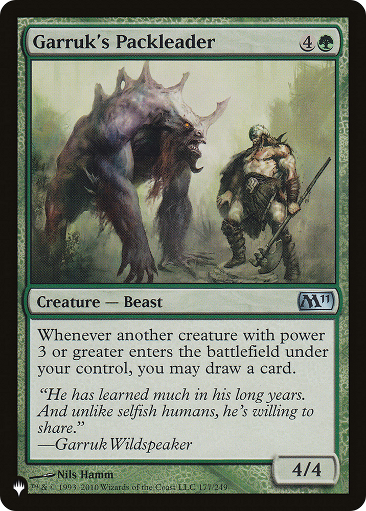 Garruk's Packleader [The List Reprints] 