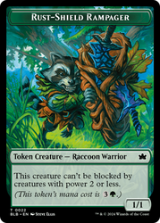 Food // Rust-Shield Rampager Double-Sided Token [Bloomburrow Tokens]
