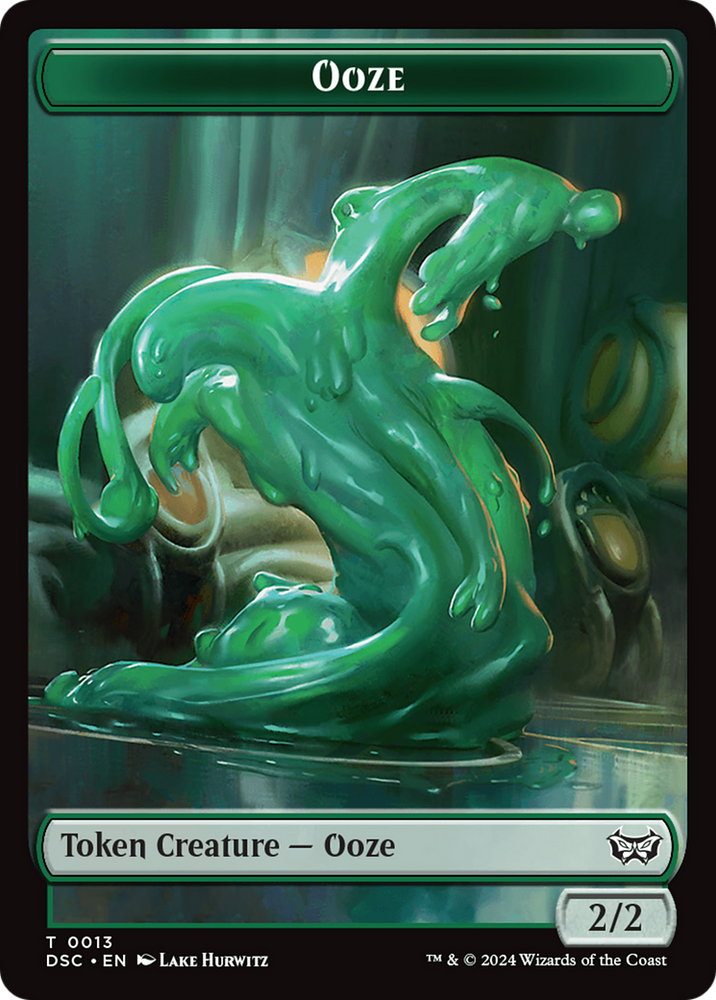 Insect (0012) // Ooze (0013) Double-Sided Token [Duskmourn: House of Horror Commander Tokens] 