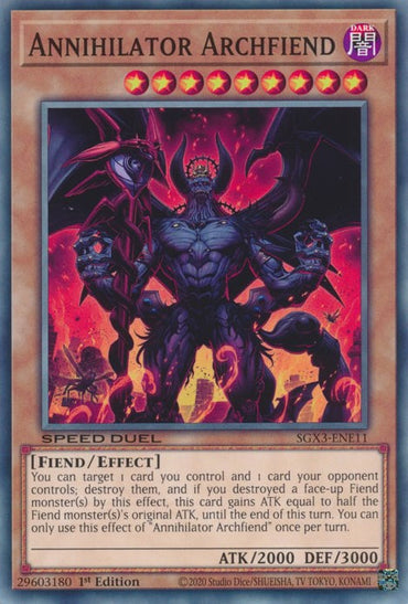 Annihilator Archfiend [SGX3-ENE11] Common 