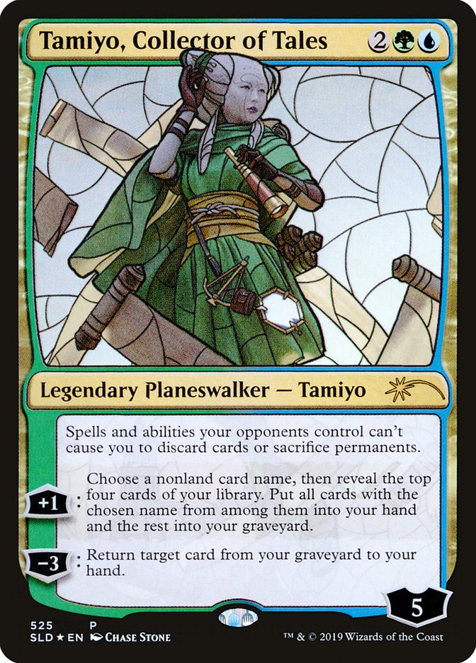 Tamiyo, Collector of Tales (Stained Glass) [Secret Lair Drop Promos] 