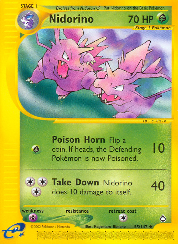 Nidorino (55/147) [Aquapolis] 