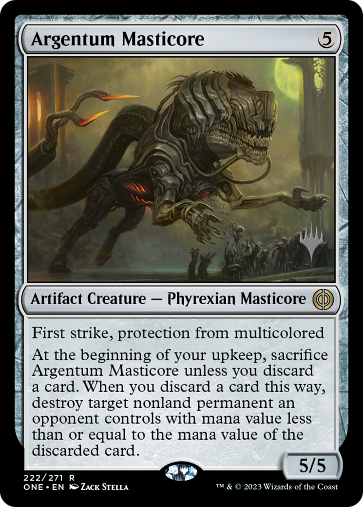 Argentum Masticore (Promo Pack) [Phyrexia: All Will Be One Promos]