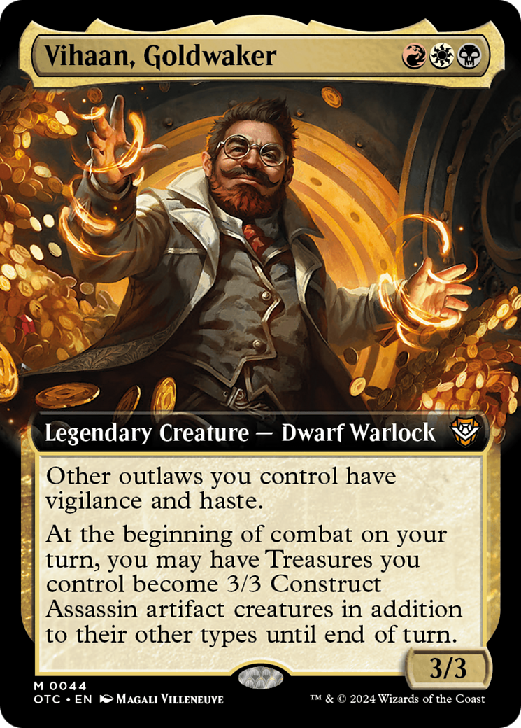 Vihaan, Goldwaker (Extended Art) [Outlaws of Thunder Junction Commander] 