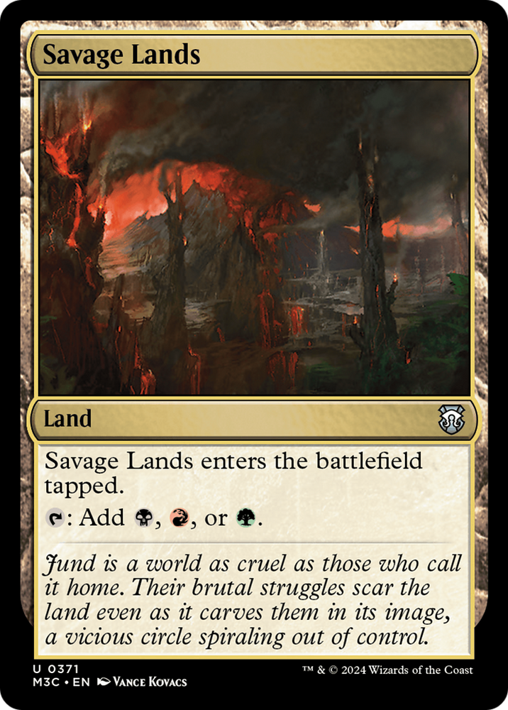 Savage Lands (Ripple Foil) [Modern Horizons 3 Commander] 