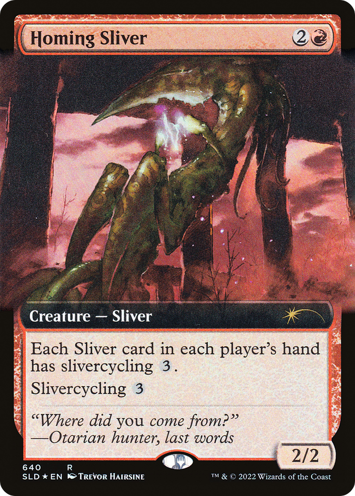 Homing Sliver (Extended Art) [Secret Lair Drop Promos] 