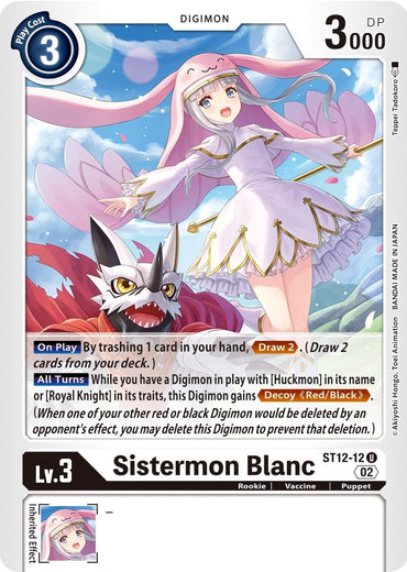 Sistermon Blanc [ST12-12] [Starter Deck: Jesmon] 