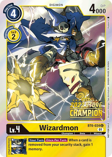 Wizardmon [BT6-034] (2022 Store Champion) [Double Diamond Promos] 