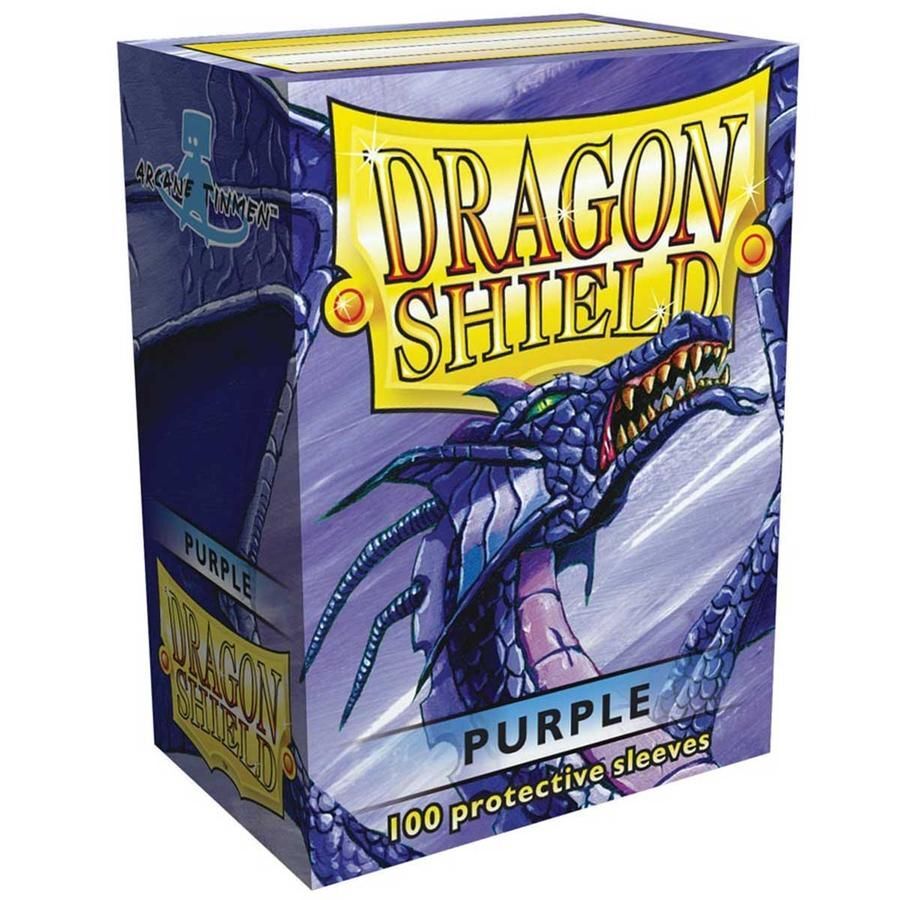 Dragon Shield: Standard 100ct Sleeves - Purple (Classic) (Older Box Art) 