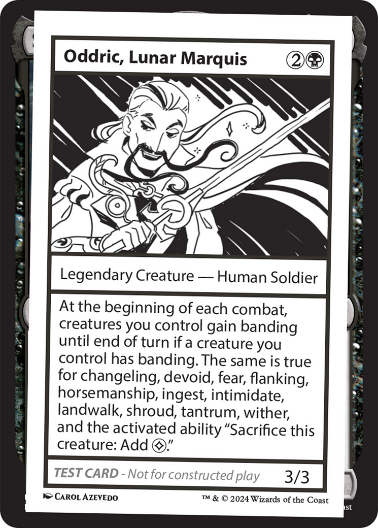 Oddric, Lunar Marquis [Mystery Booster 2 Playtest Cards] 