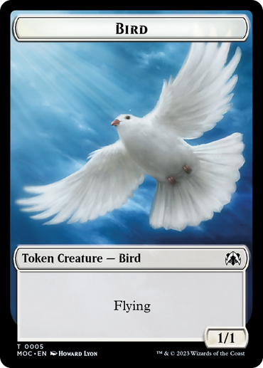 Bird // Kobolds of Kher Keep Double-Sided Token [March of the Machine Commander Tokens] 