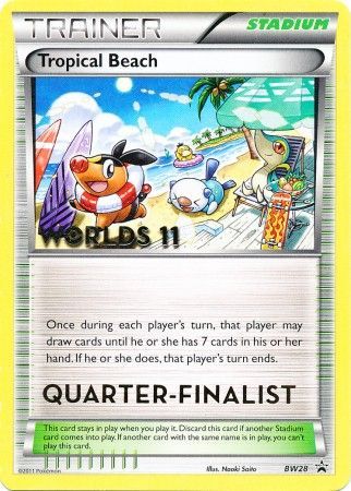 Tropical Beach (BW28) (Quarter Finalist) [Black & White: Black Star Promos] 