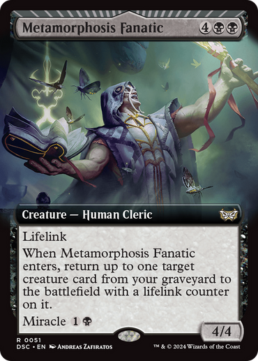 Metamorphosis Fanatic (Extended Art) [Duskmourn: House of Horror Commander] 