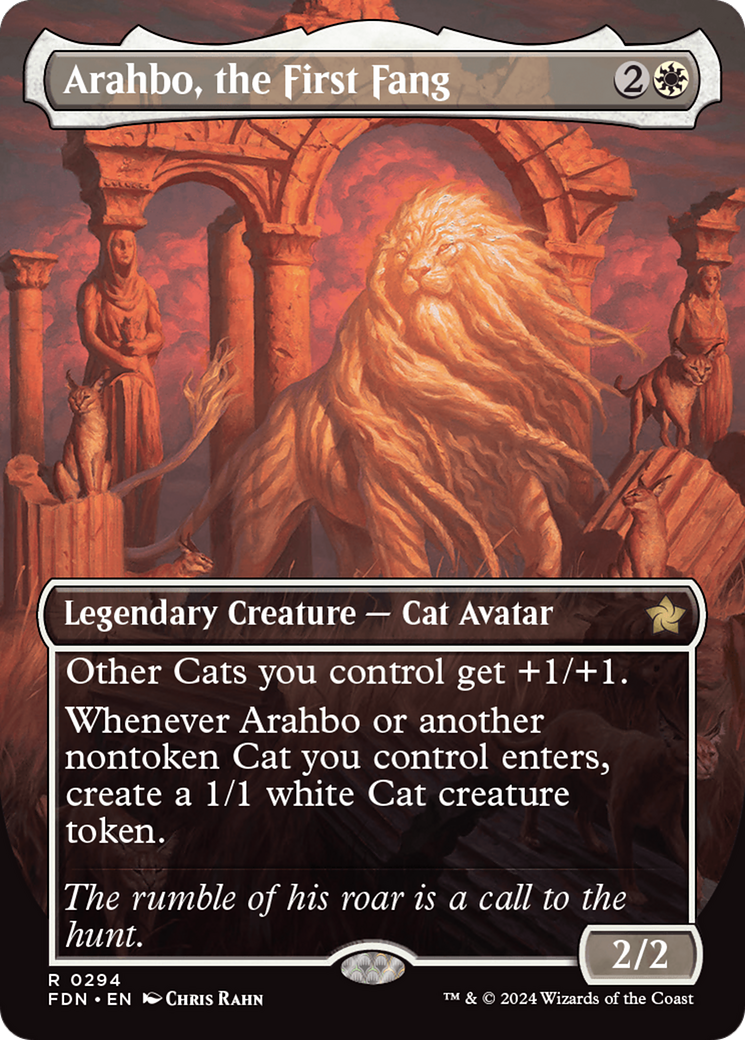 Arahbo, the First Fang (Borderless) [Foundations] 