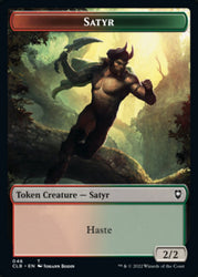 Satyr // Beast Double-Sided Token [Commander Legends: Battle for Baldur's Gate Tokens] 