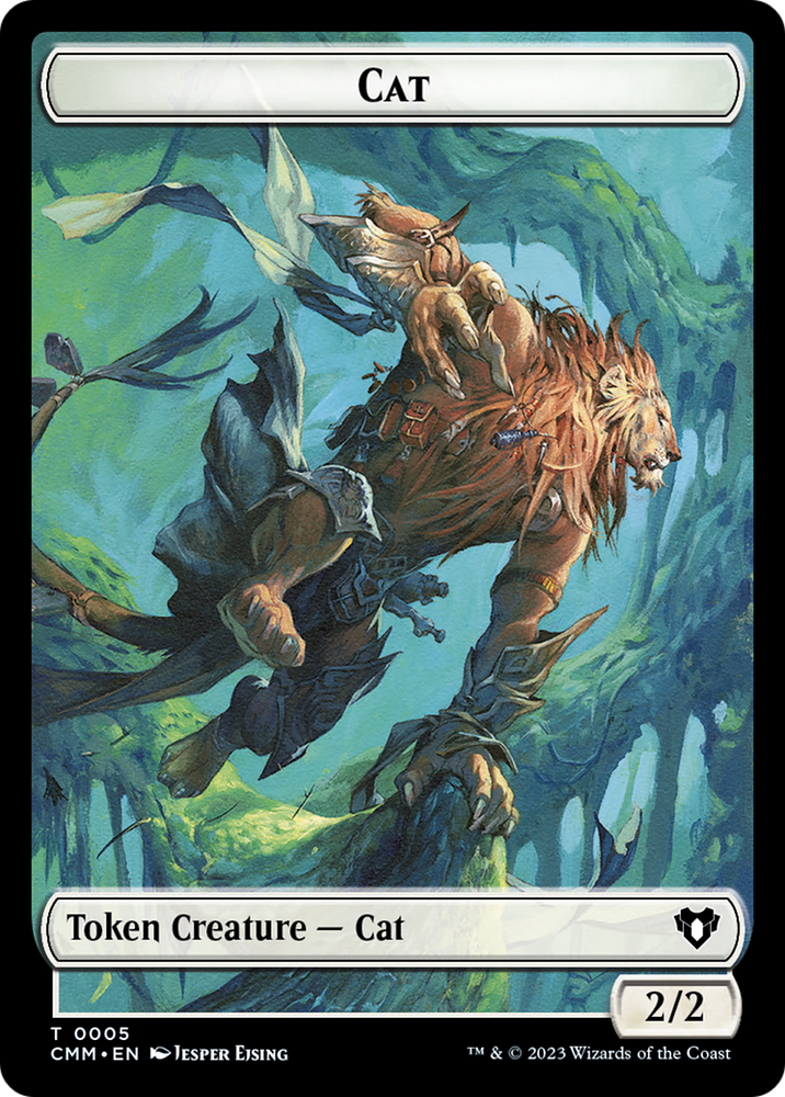 Clue // Cat (0005) Double-Sided Token [Commander Masters Tokens] 