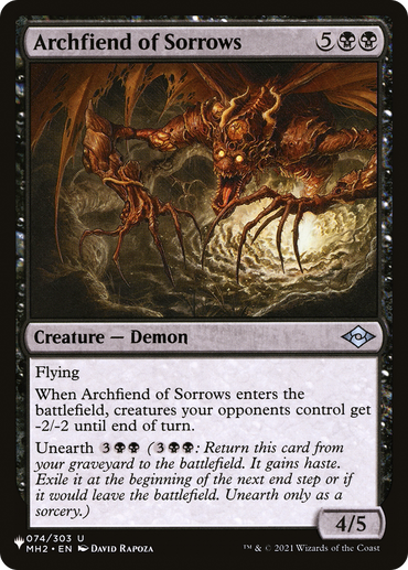 Archfiend of Sorrows [The List Reprints] 