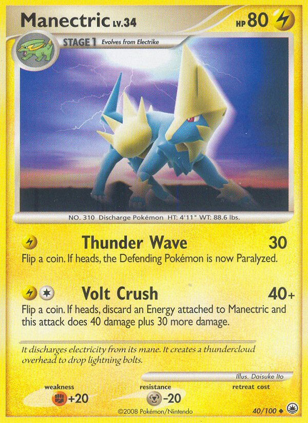 Manectric (40/100) [Diamond & Pearl: Majestic Dawn] 